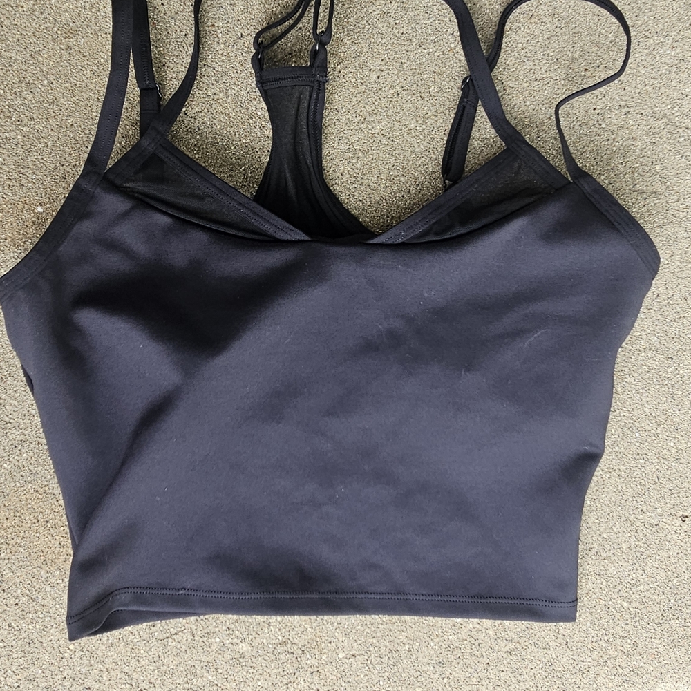 ALO Yoga Black Bra Top